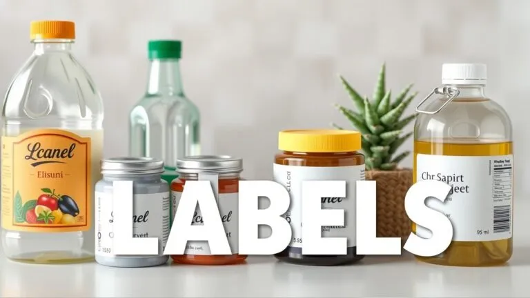 Different types of product labels including food labels, cosmetic labels, pharmaceutical labels, and more, showcasing the importance of clear and compliant labeling for businesses and consumers.
