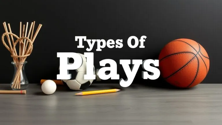 Infographic showing different types of plays from tragedy to comedy and beyond.