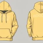 Infographic showing different hoodie fits: oversized, slim-fit, regular/classic, and athletic, with descriptions and styling tips for each. Includes a comparison of men's and women's sizing.