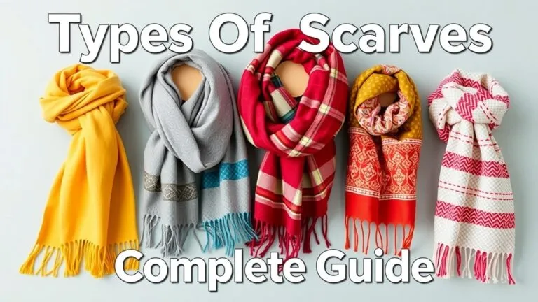 A complete guide to different types of scarves for men and women, showcasing various styles, materials, and ways to wear them throughout the year.