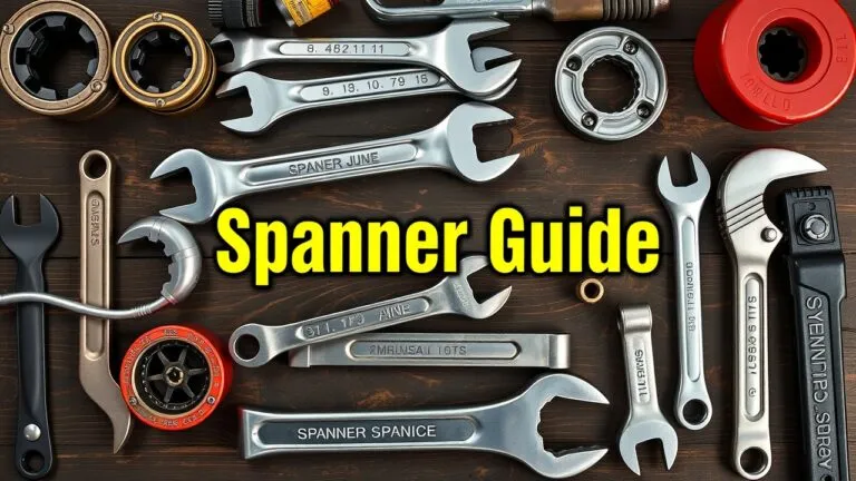 Different types of spanners and wrenches with their uses and material considerations for various applications like plumbing and automotive work.