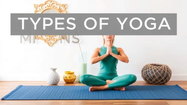 Infographic showing different types of yoga poses and their benefits, suitable for all levels from beginner to advanced.
