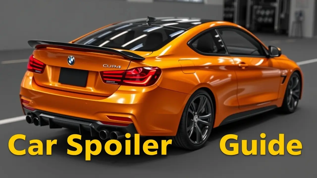 Different types of car spoilers, showcasing their designs and aerodynamic functions.