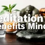 Person meditating, feeling calm and peaceful, experiencing stress reduction and improved mental well-being.