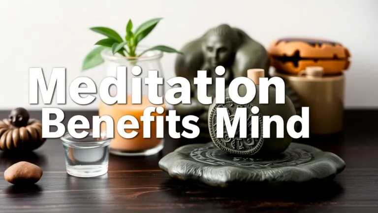 Person meditating, feeling calm and peaceful, experiencing stress reduction and improved mental well-being.