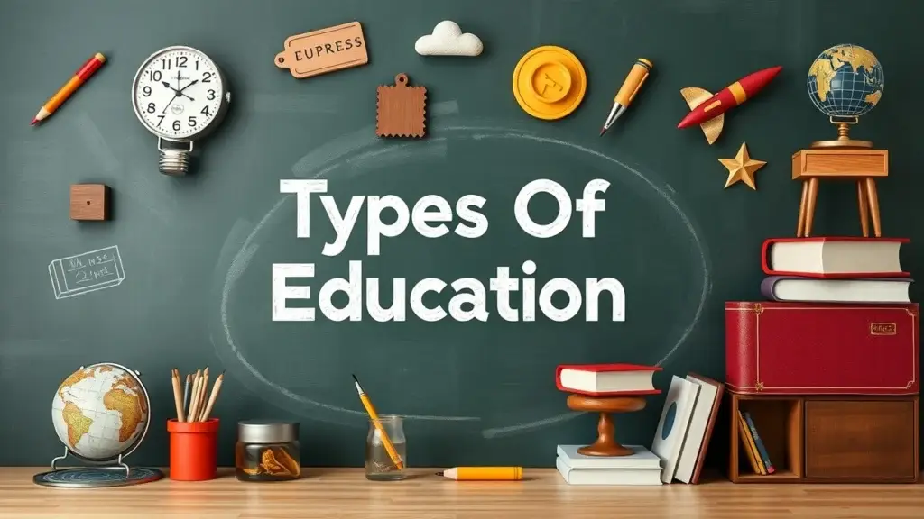 Infographic showing the differences between formal, informal, and non-formal education with examples.