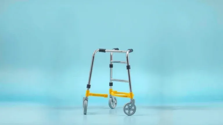 Different types of walking aids for seniors, including canes, walkers, and rollators, to improve mobility and prevent falls.