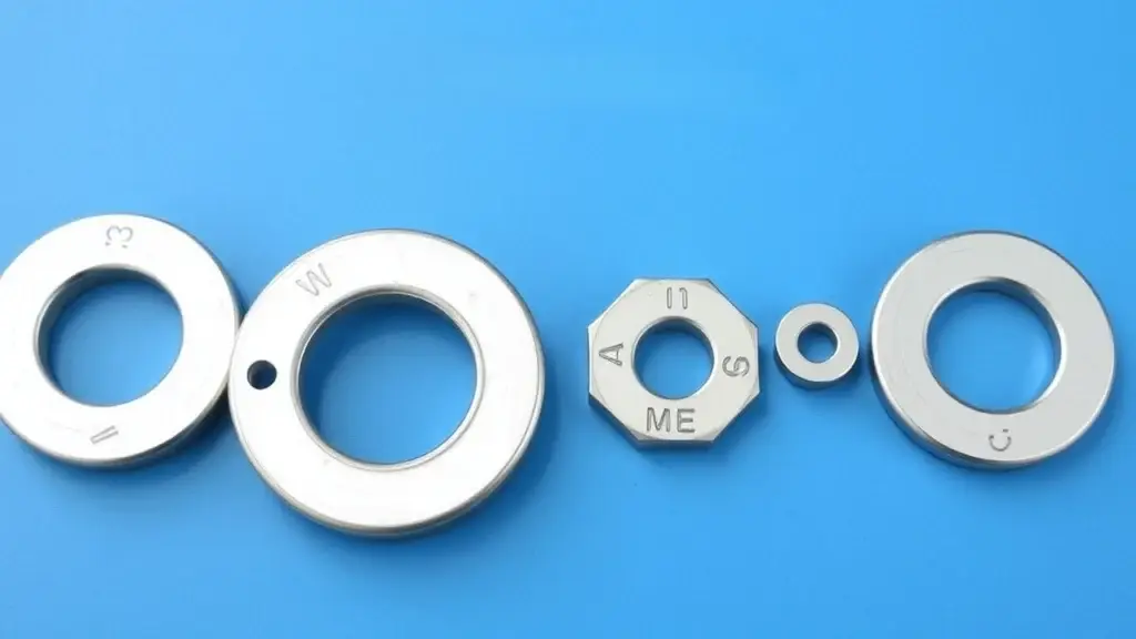 Lock washer size chart comparing metric and imperial measurements, showing inner diameter, outer diameter, and thickness ranges, with a table matching lock washer size to corresponding bolt/screw sizes.