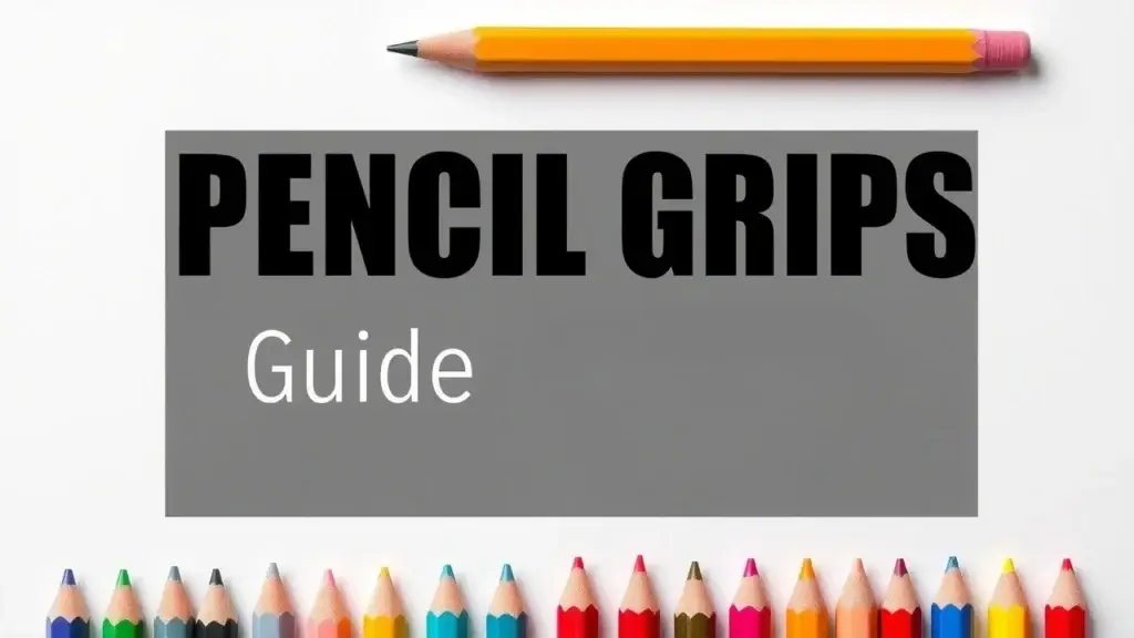 Different types of pencil grips for kids, adults, and therapists to improve handwriting and fine motor skills.