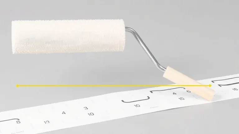 Guide to paint roller nap lengths for different surfaces, showing various nap lengths and their ideal applications.