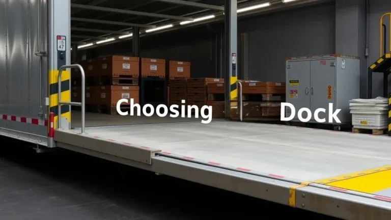 Choosing the right loading dock for your warehouse - a guide to key factors, decision process, and cost comparison.
