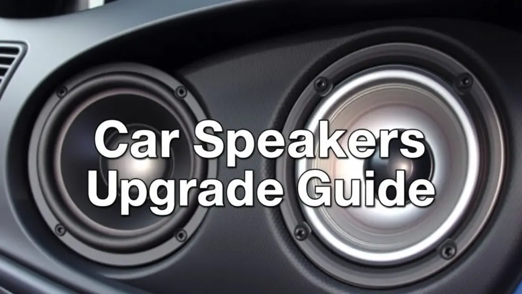 Car speakers upgrade guide showing different types of car speakers and their features.