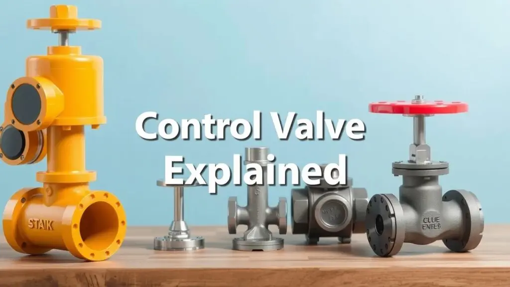 Different types of control valves including ball, globe, butterfly, gate, check, and needle valves. A guide to choosing the right valve for your system.