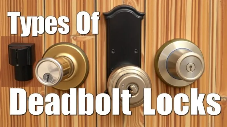 Different types of deadbolt locks including single cylinder, double cylinder, smart locks, and keypad locks. Choose the best lock for your home security.