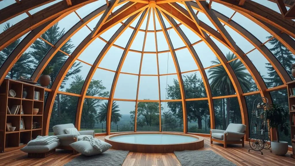 Comparison of geodesic, monolithic, and other dome home framing styles, showcasing their structural differences and aesthetic appeal.