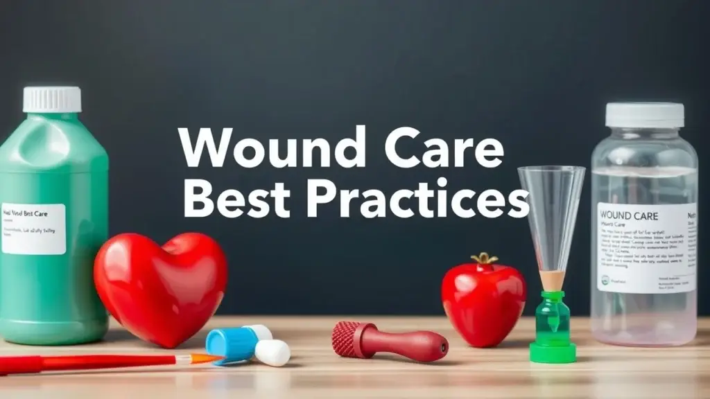 Best practices for wound care, including aseptic technique, appropriate wound dressings, pain management strategies, and early infection recognition.