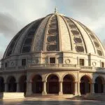 Various types of dome structures in architecture, including hemispherical, spherical, and polygonal domes, showcasing their aesthetic appeal and structural advantages.