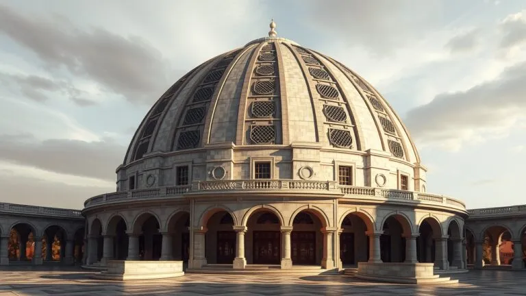 Various types of dome structures in architecture, including hemispherical, spherical, and polygonal domes, showcasing their aesthetic appeal and structural advantages.