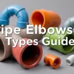 Different types of pipe elbows, including 90-degree and 45-degree elbows, for plumbing and pipe fitting projects.