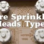 Different types of fire sprinkler heads including glass bulb, fusible link, pendant, upright, sidewall, and ESFR sprinklers for residential, commercial, and industrial applications.