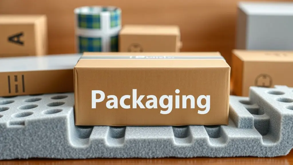 Comparison table of foam types for packaging, showing density, insulation, strength-to-weight ratio, and cost-effectiveness of polyurethane, polyethylene, EPS, and EPP foams.