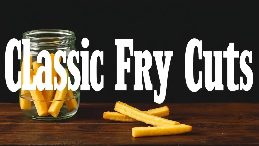 A variety of delicious french fries, including classic straight-cut fries, steak fries, curly fries, and sweet potato fries.