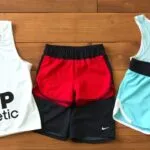 Collage of athletic booty shorts from Nike, Under Armour, Lululemon, Gymshark, Adidas, Fabletics, and Reebok.