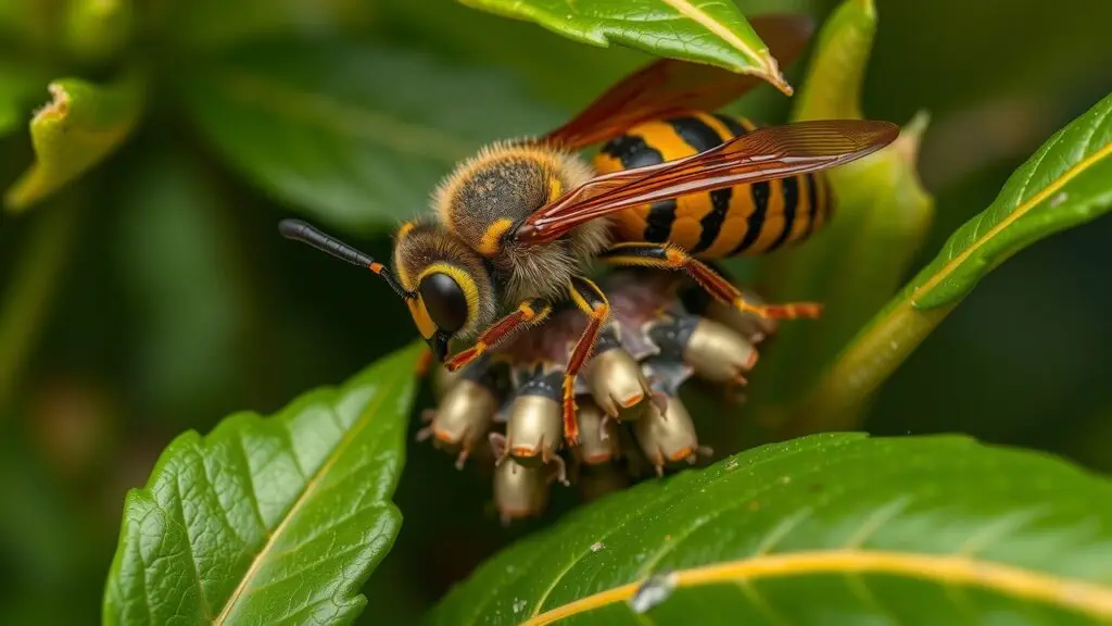 Various hornet nests in different locations, including underground burrows, tree cavities, and buildings, showcasing the diverse habitats where hornets build their colonies.