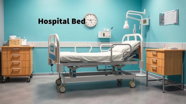 Hospital bed maintenance, cleaning, and safety procedures for infection control and fall prevention. Includes images of proper cleaning techniques, bed inspections, and safety features.