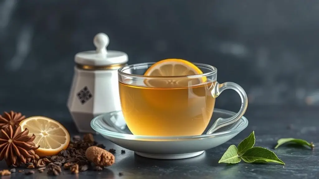 Close-up of Indian white and oolong tea leaves, showcasing their unique colors and textures.