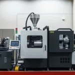 Comparison chart of horizontal vs vertical, two platen vs three platen, hydraulic vs all electric vs servo hydraulic injection molding machines, highlighting advantages and disadvantages of each type.