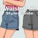 Different types of high-waisted shorts for various body shapes, showcasing stylish outfits and trendy options.
