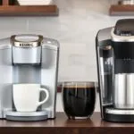 Comparison chart of different Keurig K-Cup coffee machine models, highlighting features, price, and brew sizes to help you choose the best one for your needs.