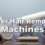 Different types of laser hair removal machines, including Alexandrite, Diode, Nd:YAG lasers, and IPL, with explanations of their suitability for various skin tones and hair colors.