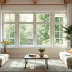 Various types of living room windows, including bay windows, bow windows, and casement windows, showcasing different styles and maximizing natural light.