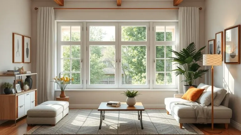 Various types of living room windows, including bay windows, bow windows, and casement windows, showcasing different styles and maximizing natural light.