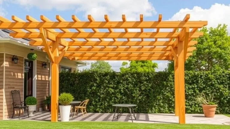 Different types of pergola roofs, showcasing various styles and materials like wood and metal, ideal for sun protection and outdoor spaces.