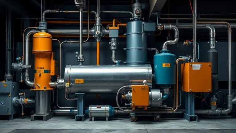 Infographic showing different types of pneumatic conveying systems - dilute phase, dense phase, pressure, and vacuum, with explanations to help choose the right system for material handling needs.