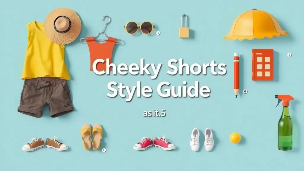 Various styles of cheeky shorts for women, showcasing different fits, cuts, and materials.