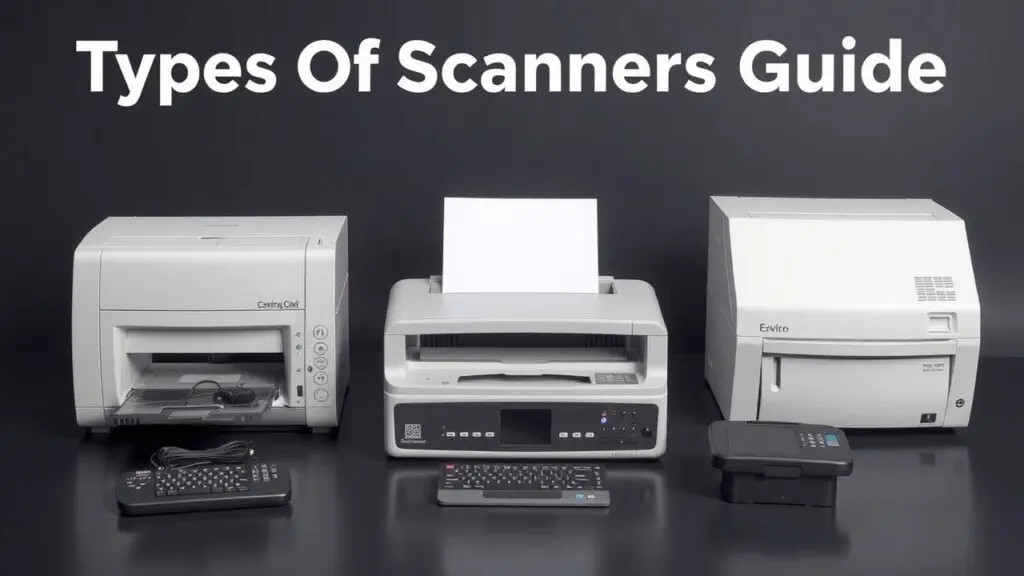 Different types of scanners - flatbed, handheld, and document scanners. Choose the right scanner for your needs.