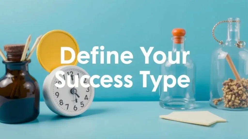 Infographic showing different types of success, personal and professional achievements, goals, and milestones.