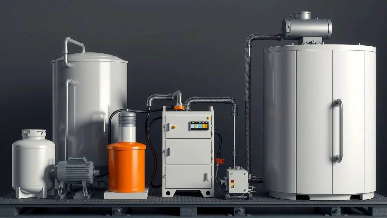 Infographic showing different types of thermal energy storage systems, including their applications and impact on thermal conductivity.