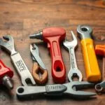 Infographic showing different types of tools, including hand tools, power tools, specialty tools, measuring tools, cutting tools, and drilling tools.