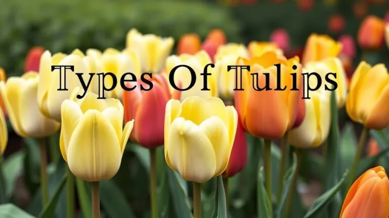 A colorful array of various tulip types, showcasing their diverse colors, shapes, and sizes.