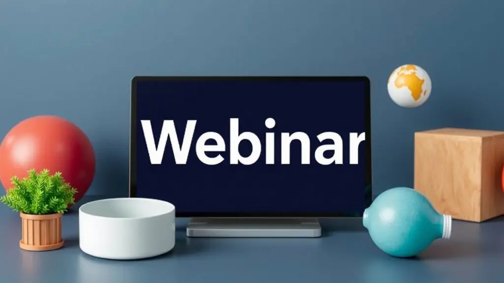 Infographic showing different webinar formats - live, on-demand, hybrid, and more, with descriptions of each.