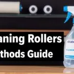 Guide to cleaning different types of rollers, including industrial, pinch, and rubber rollers, showing various cleaning methods.