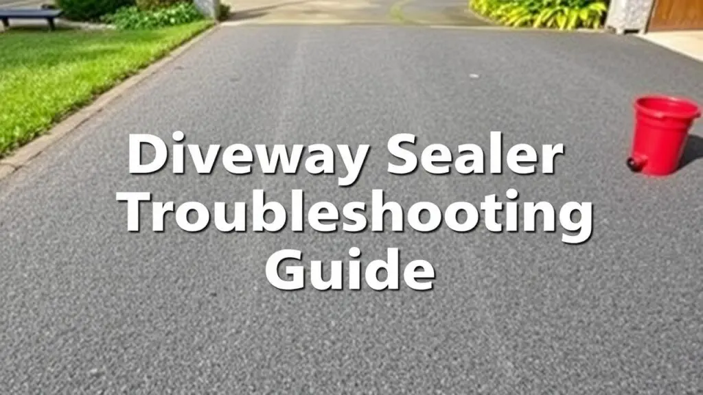 Troubleshooting common driveway sealer application issues such as uneven coverage, puddles, overspray, brush marks, and sealer sticking to tools. Learn how to prevent and fix these problems for a professional-looking finish.