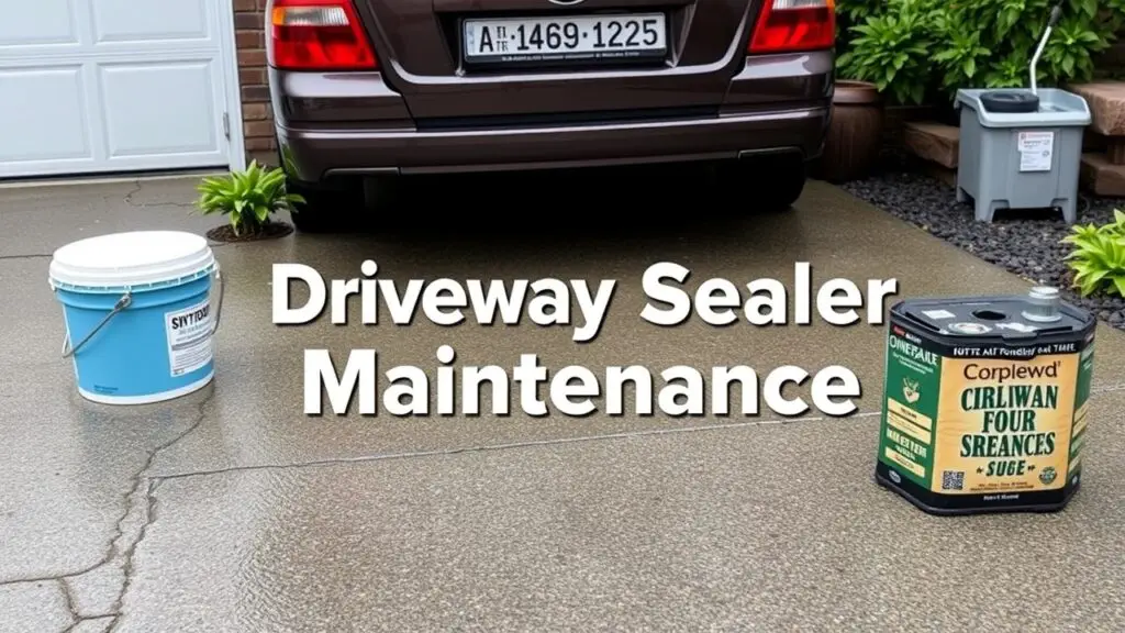 Newly sealed asphalt driveway showing proper post-application care to maximize sealer lifespan.