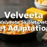 Comparison of Velveeta skillet dietary adaptations, including low-carb, gluten-free, dairy-free, vegetarian, vegan, and high-protein options, highlighting key changes and nutritional considerations.