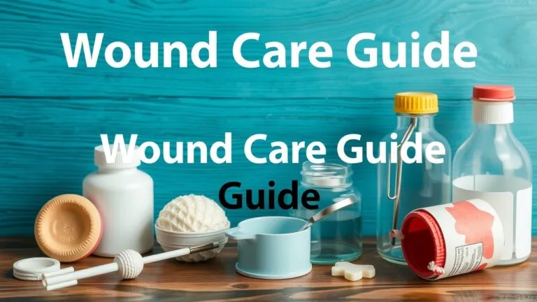 Infographic showing types of wounds, assessment, management, and appropriate dressings for wound care.
